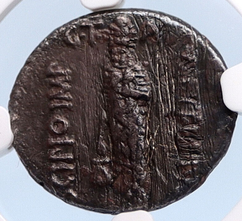 Metellus Scipio Enemy of Julius Caesar 47BC Ancient Silver Roman Coin NGC i59973