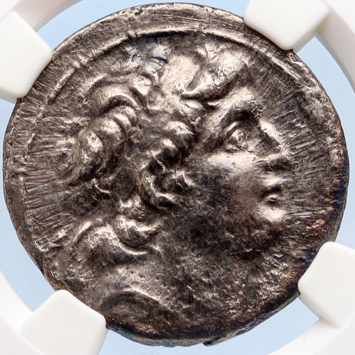 Antiochos VII SELEUKID Ariarathes VII Tetradrachm Silver Greek Coin NGC i60184