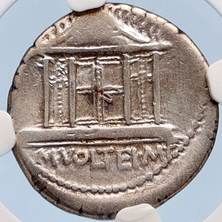 Roman Republic 78BC Rome JUPITER TEMPLE Public Festival Silver Coin NGC i60205