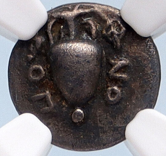 LOKRIS OPUNTIA Greek City of Opus 375BC Ancient Silver Coin Amphora NGC i66673