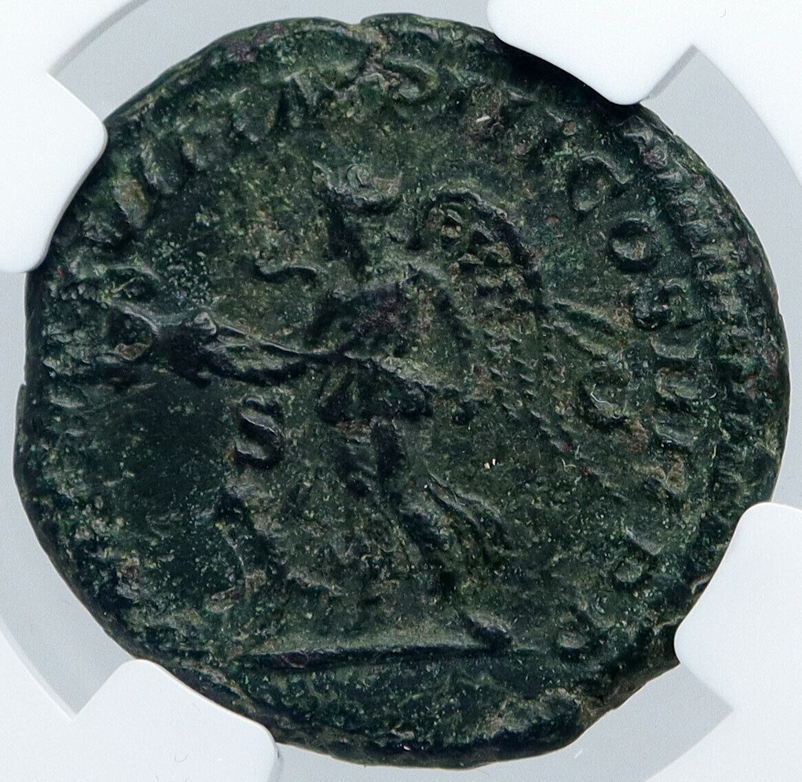 CARACALLA Authentic Ancient 198AD ROME MINT Old Roman Coin VICTORY NGC i60237