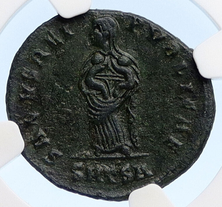 FAUSTA Constantine the Great Wife 324AD Authentic Ancient Roman Coin NGC i60246