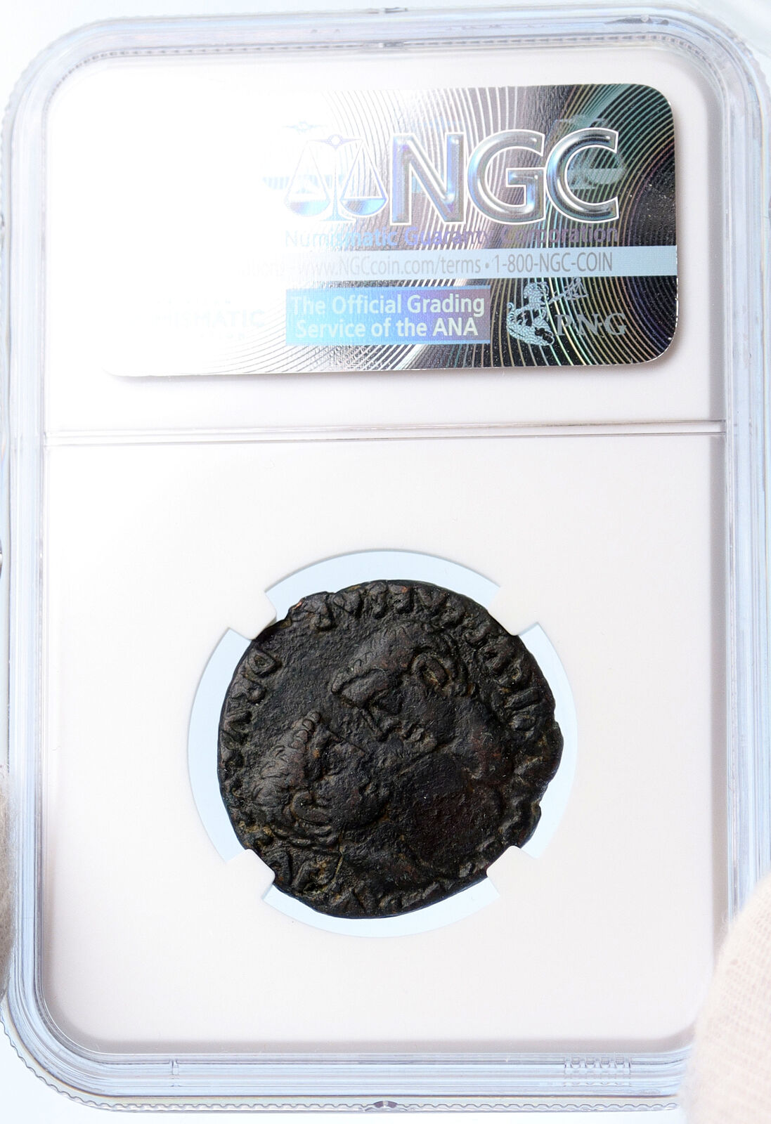 TIBERIUS Germanicus & Drusus COLONIA ROMULA Spain Ancient Roman Coin NGC i60261