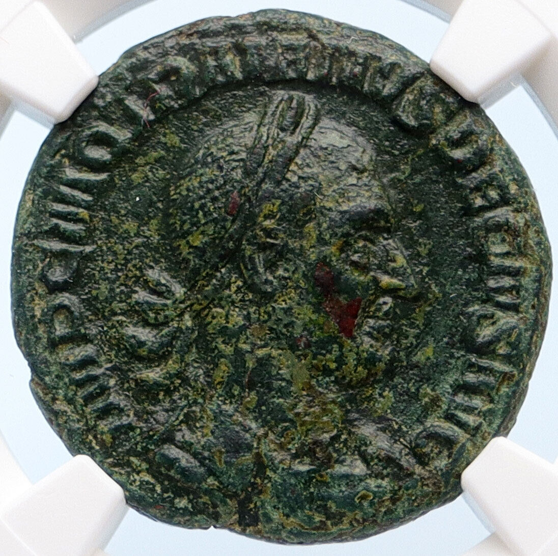 TRAJAN DECIUS 249AD Rome LIBERALITAS Authentic Ancient Roman Coin NGC XF i60436