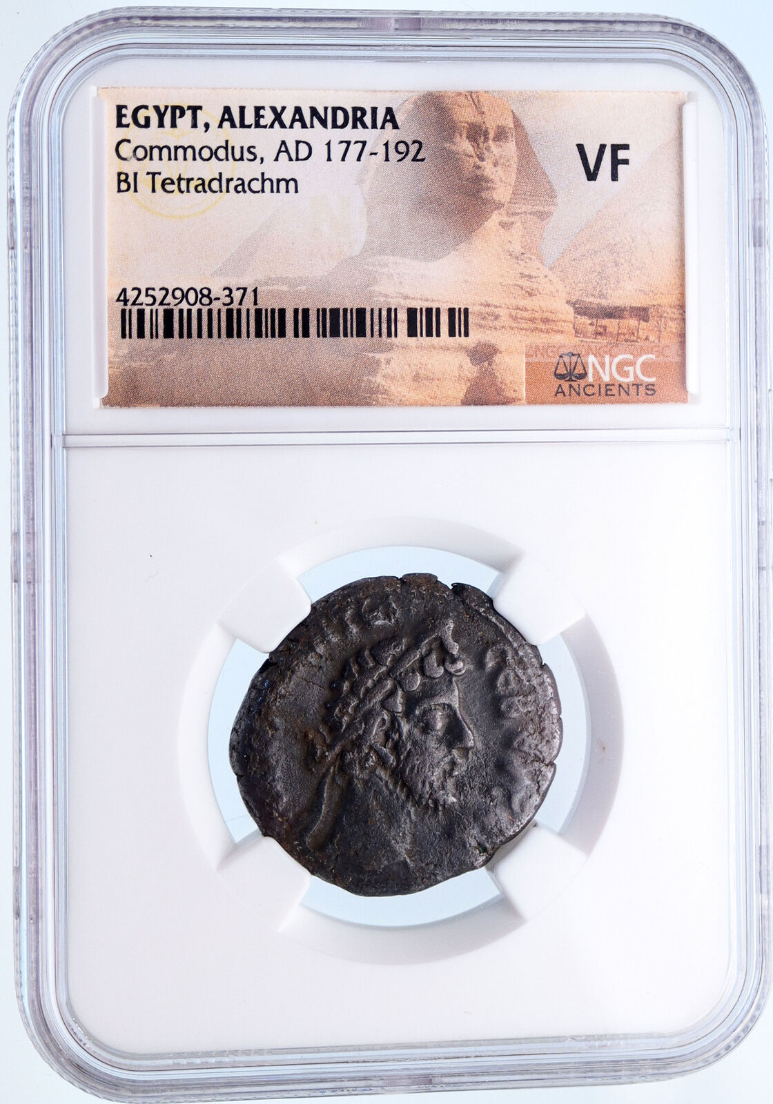 Commodus 187AD Alexandria Egypt Hermanubis Hermes Anubis Roman Coin NGC i61388