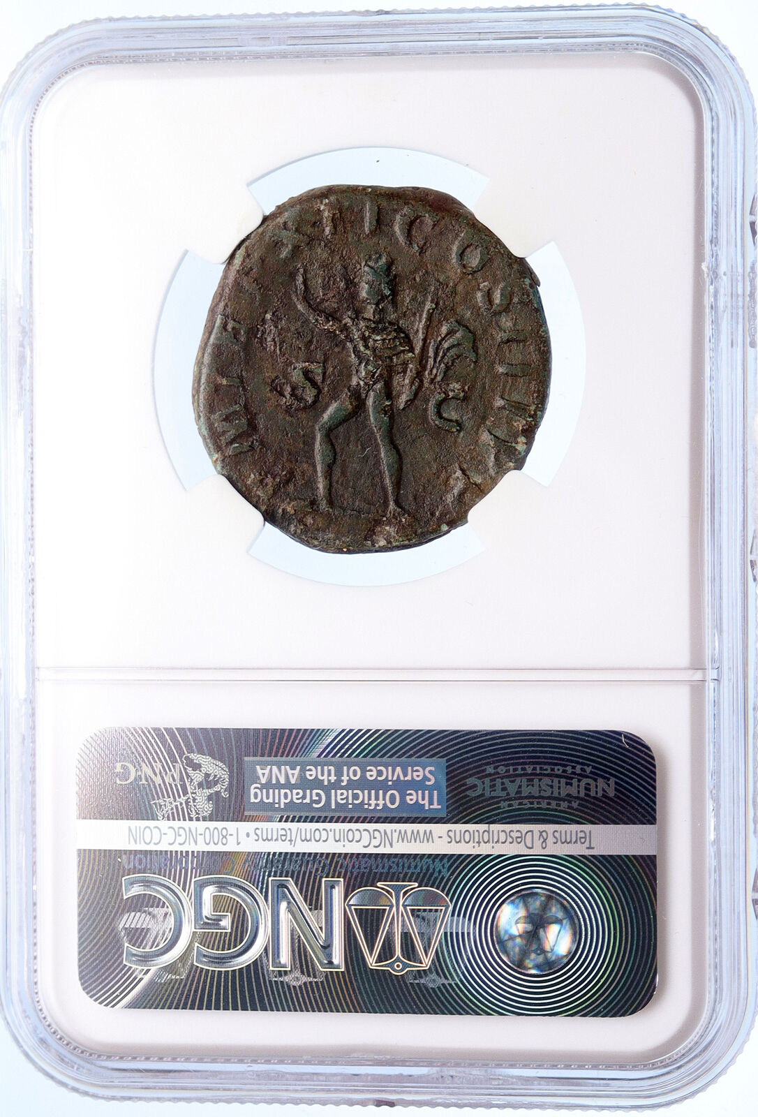 SEVERUS ALEXANDER 233AD Rome Sestertius Sol Ancient Roman Coin NGC VF i60270