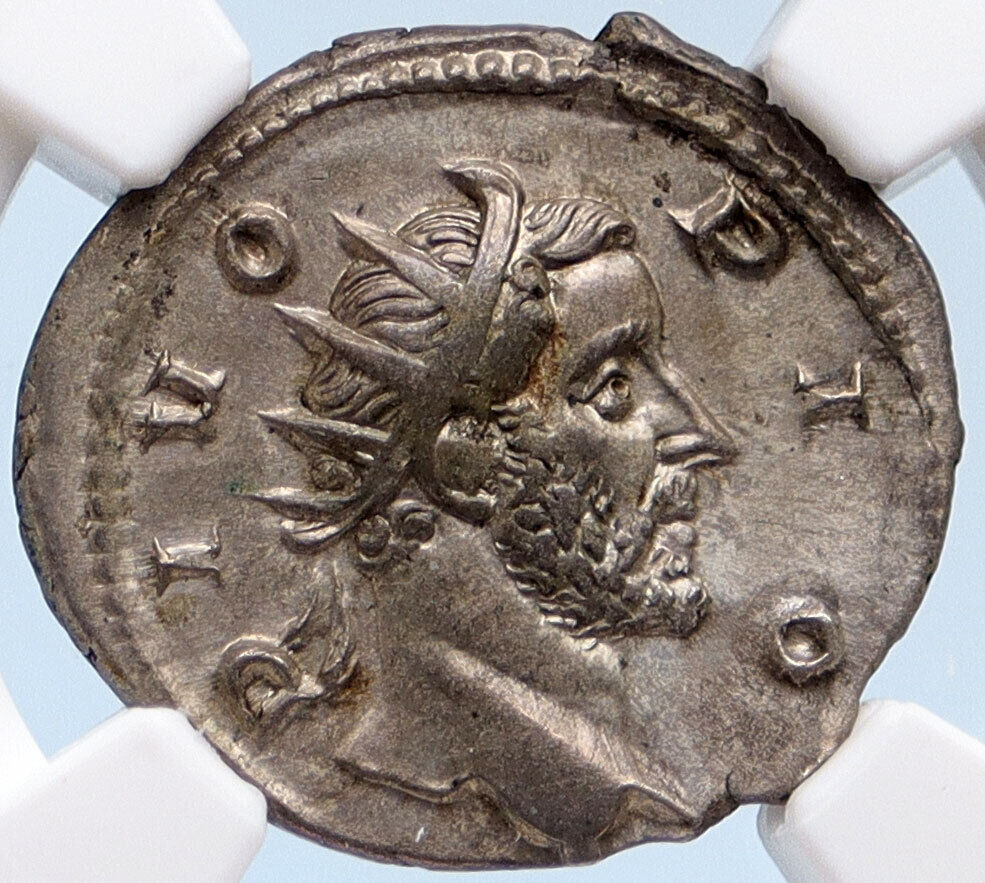 Divus ANTONINUS PIUS Consecratio RARE Silver Roman Coin Trajan Decius NGC i61921