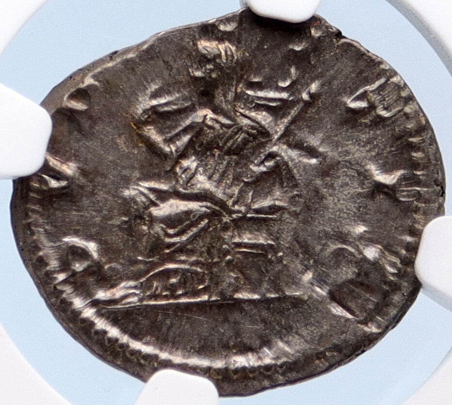 JULIA MAESA Elagbalus Grandmother OLD Silver Roman Coin Pudicitia NGC i63184