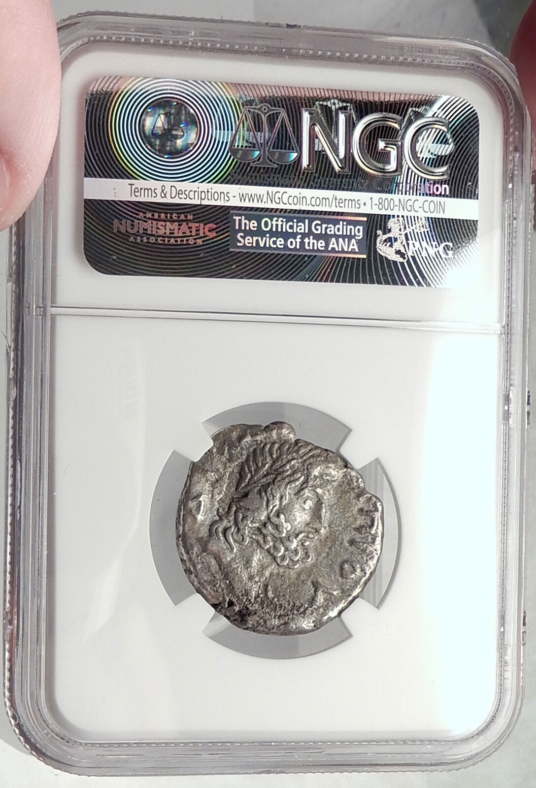 NERO Alexandria Egypt ZEUS OLYMPIOS Old Silver Tetradrachm Roman Coin NGC i61982