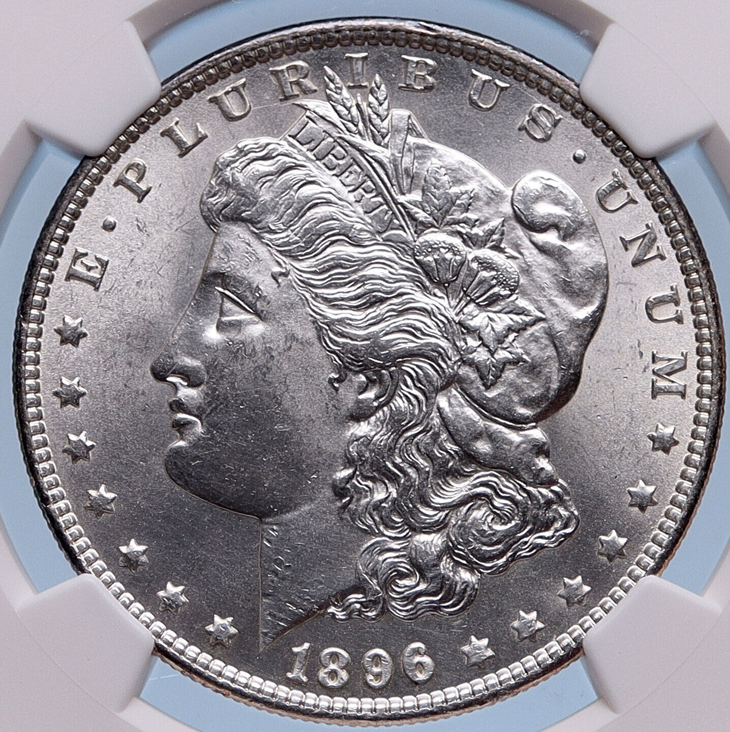 1896 MORGAN SILVER DOLLAR United States of America USA Coin NGC UNC Detai i57722