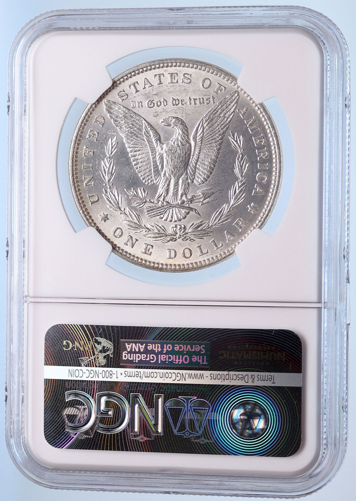 1882 MORGAN SILVER DOLLAR United States of America USA Coin NGC UNC DETAI i57727