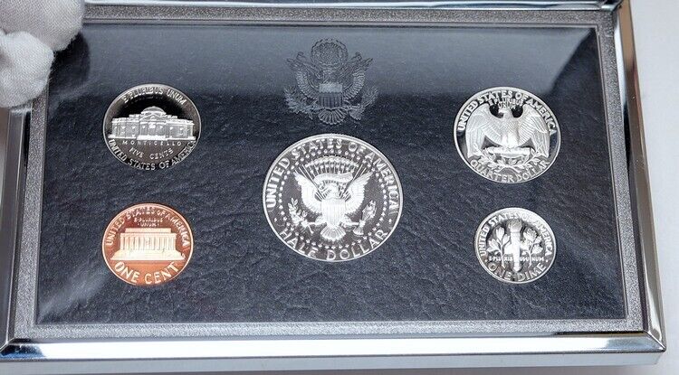 1998S US President JFK Proof Silver Half Dollar Quarter US Coin SET of 5 i114143