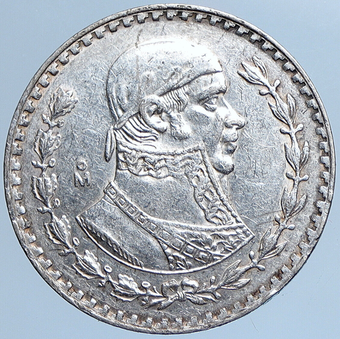 1960 MEXICO Independence War HERO Jose Maria Morelos Silver Peso Coin i113947
