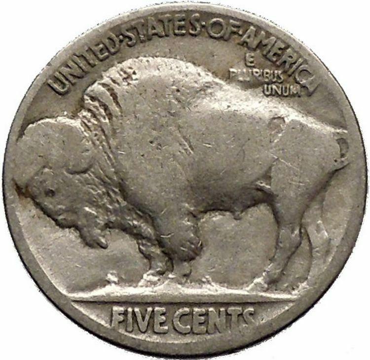 1926 BUFFALO NICKEL 5 Cents of United States of America USA Antique Coin i43684