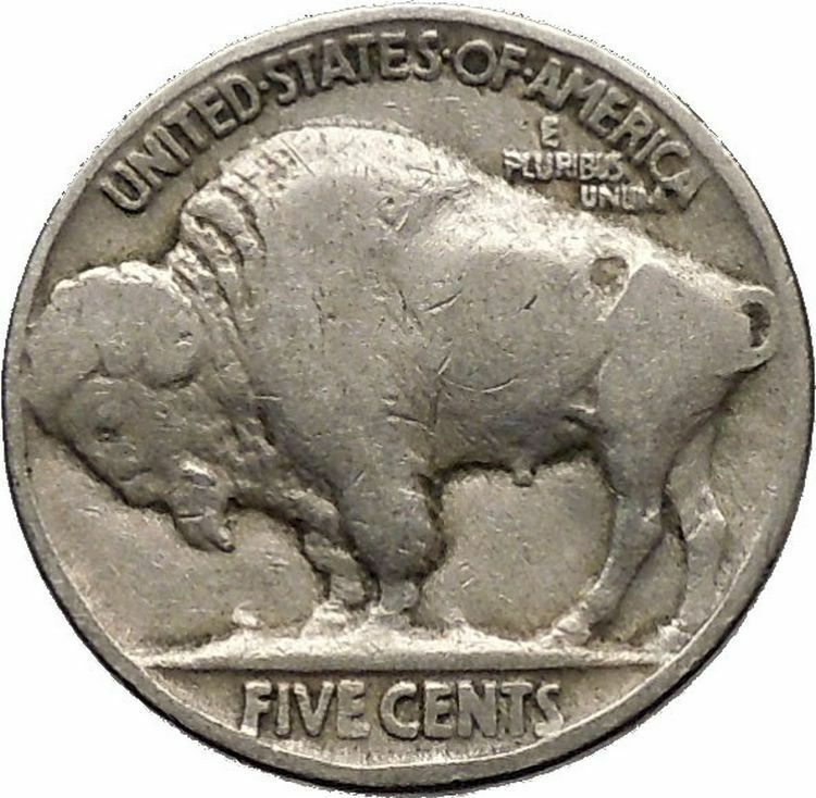 1929 BUFFALO NICKEL 5 Cents of United States of America USA Antique Coin i43737