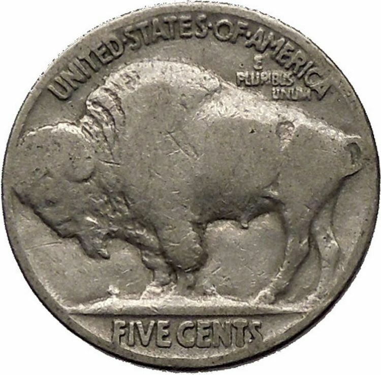 1929 BUFFALO NICKEL 5 Cents of United States of America USA Antique Coin i43732