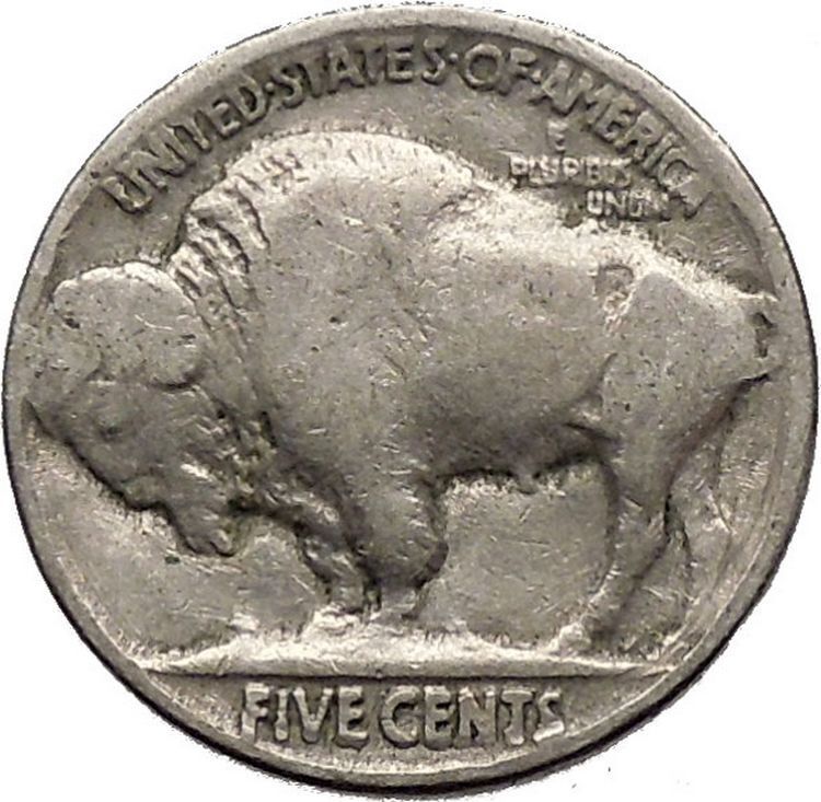 1928 BUFFALO NICKEL 5 Cents of United States of America USA Antique Coin i43704