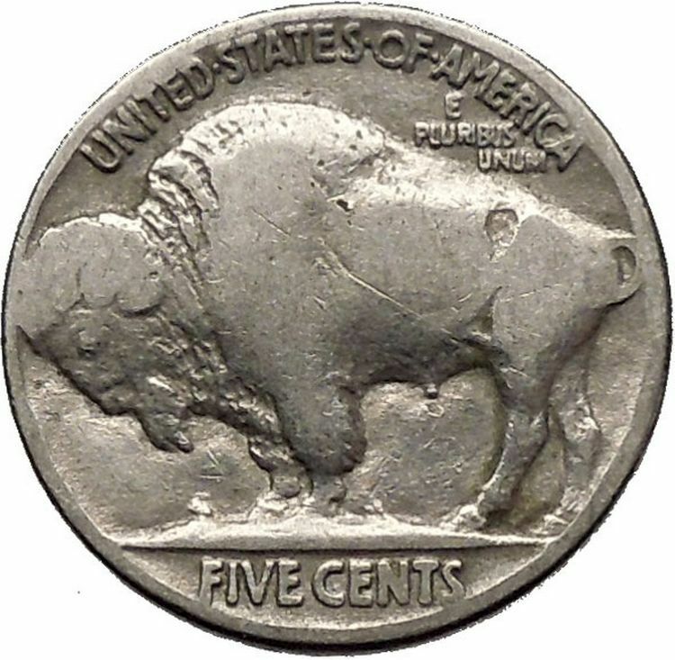 1929 BUFFALO NICKEL 5 Cents of United States of America USA Antique Coin i43727