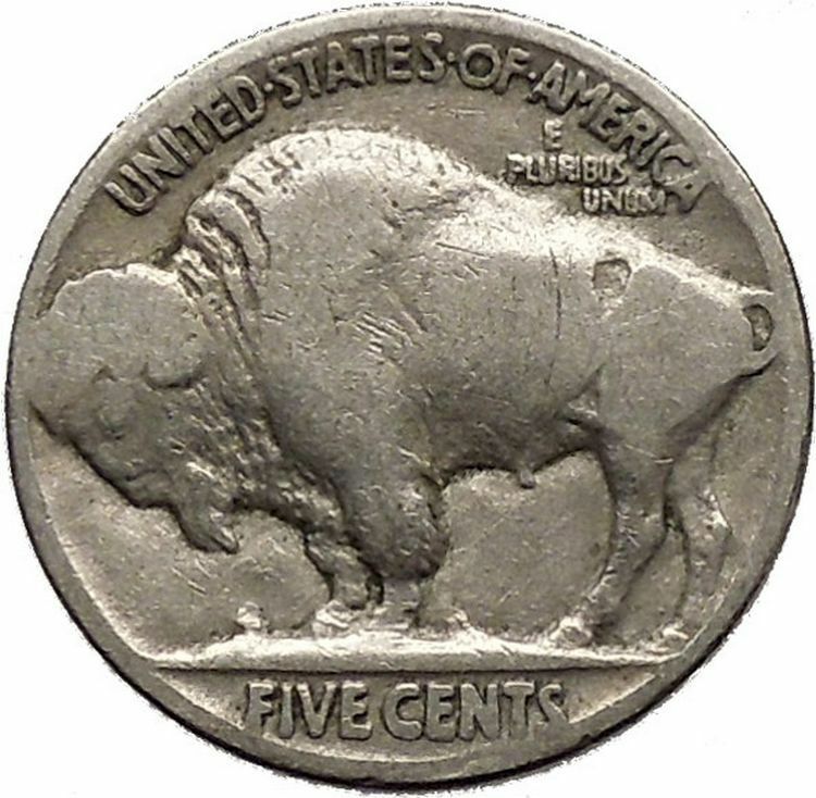 1930 BUFFALO NICKEL 5 Cents of United States of America USA Antique Coin i43747