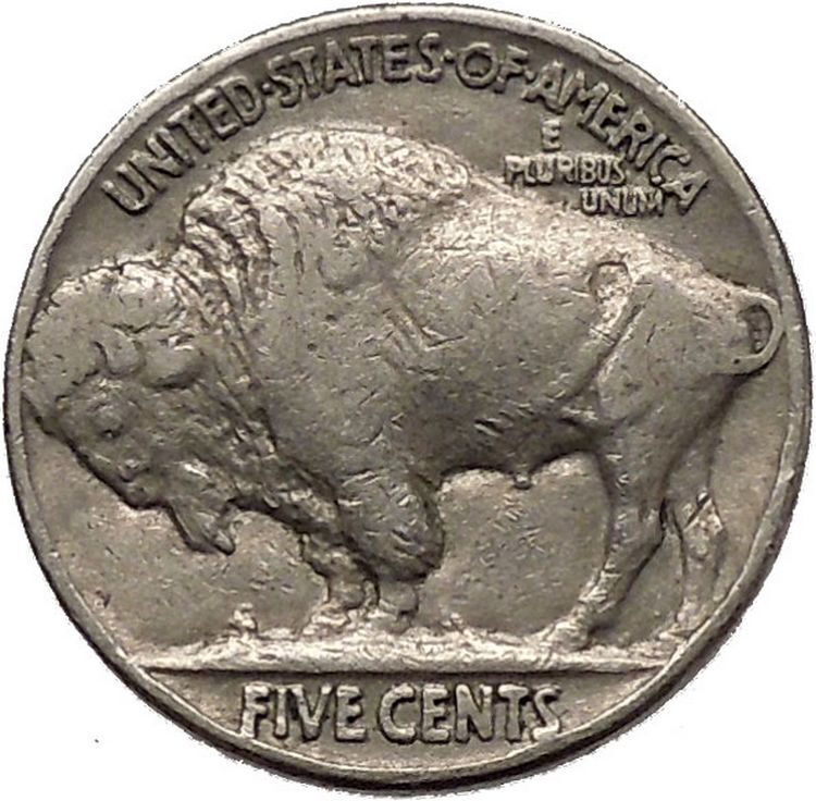 1936 BUFFALO NICKEL 5 Cents of United States of America USA Antique Coin i43853