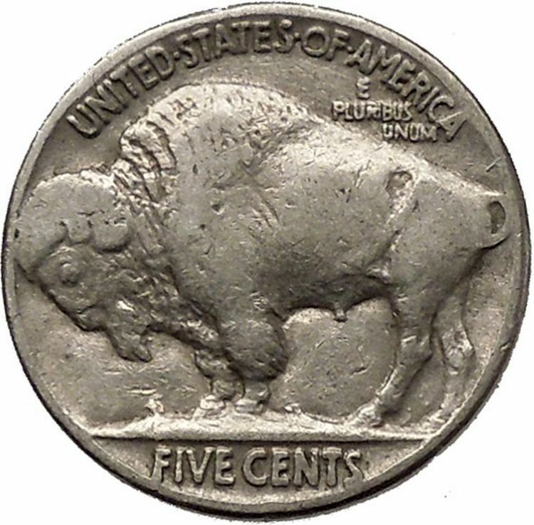 1937 BUFFALO NICKEL 5 Cents of United States of America USA Antique Coin i43877