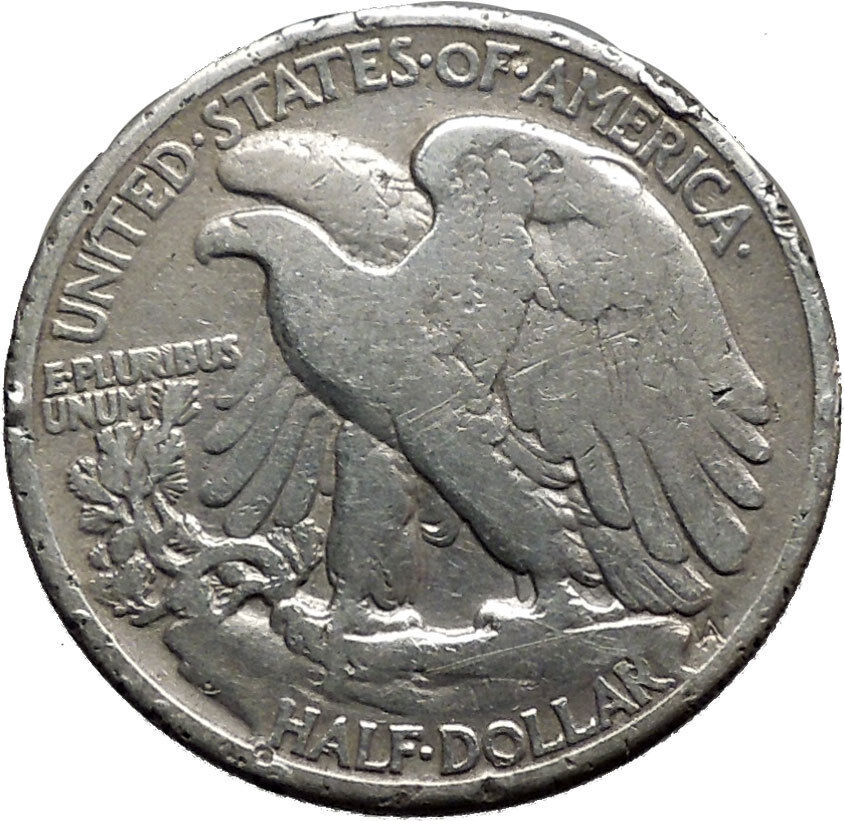 1942 WALKING LIBERTY Half Dollar Bald Eagle United States Silver Coin i44650