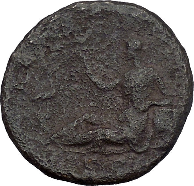 HADRIAN Travels to EGYPT 134AD Sistrum Ibis Authentic Ancient Roman Coin i45569