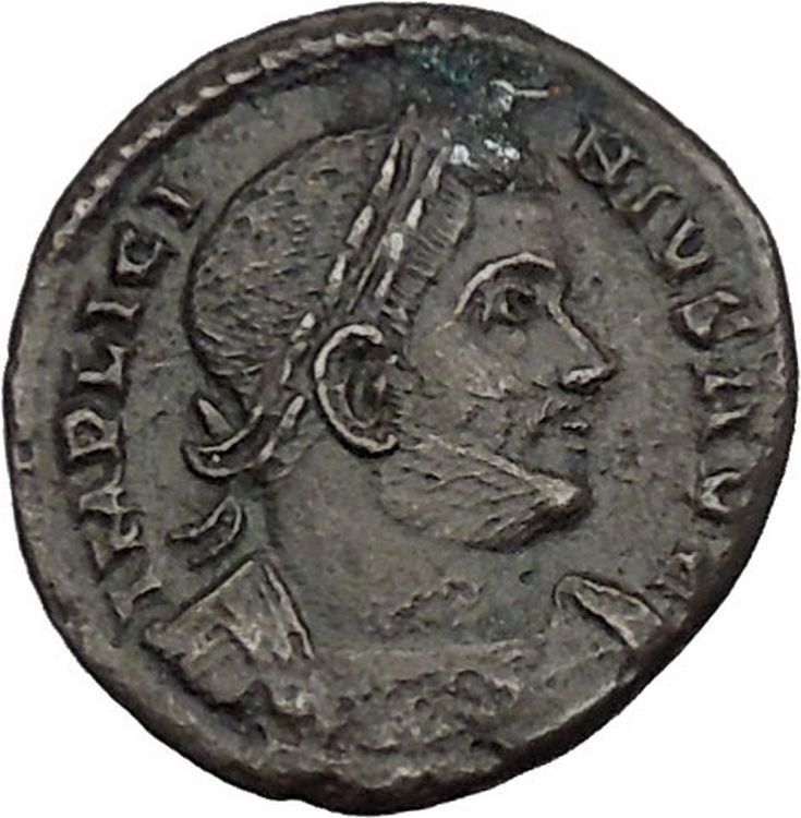 LICINIUS I 318AD Jupiter on Eagle Rare Trier Treveri Ancient Roman Coin i45108