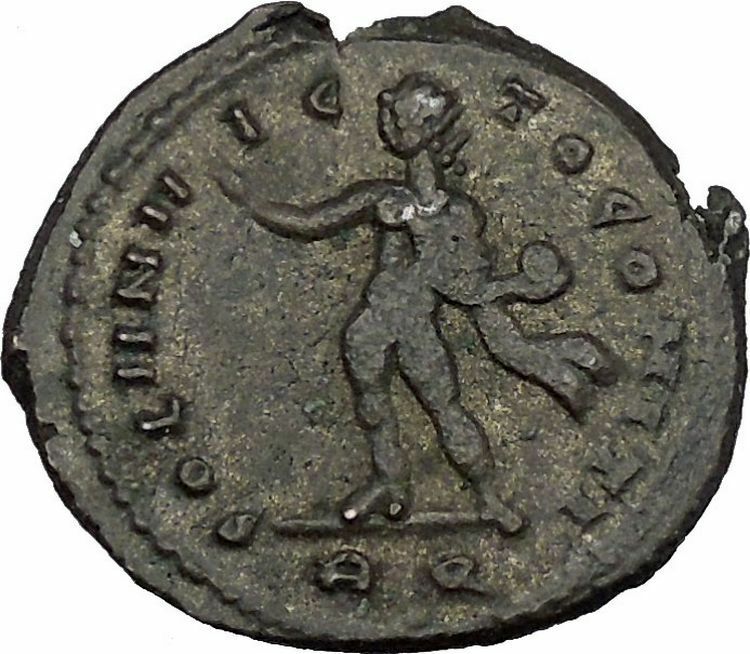 Maximinus II 'Daia' 312AD Ancient Roman Coin Nude Sol Sun God Cult i45037