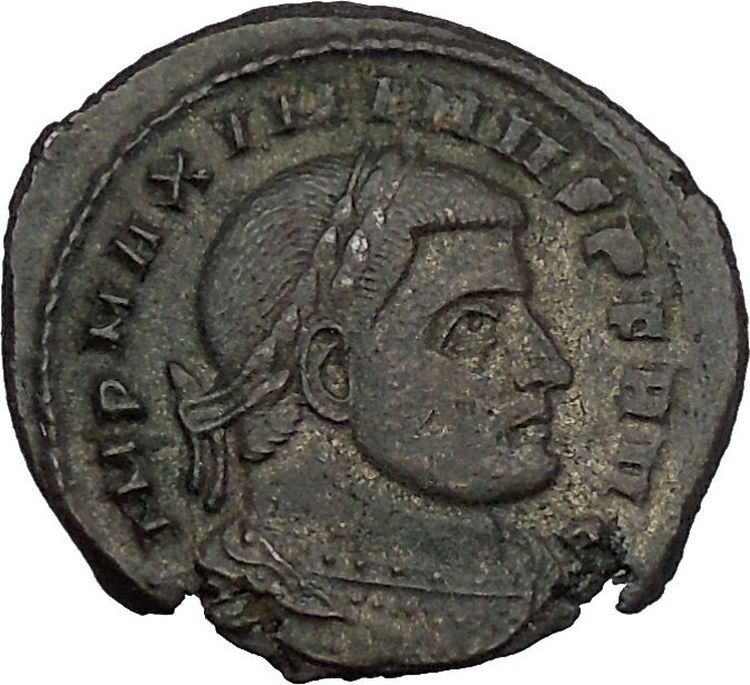 Maximinus II 'Daia' 312AD Ancient Roman Coin Nude Sol Sun God Cult i45037