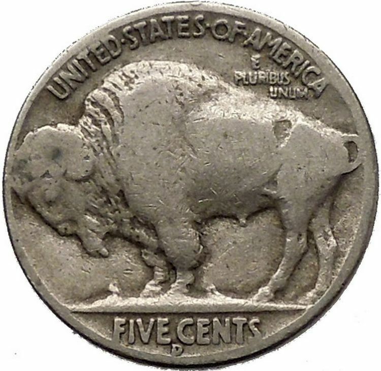 1936D BUFFALO NICKEL 5 Cents of United States of America USA Antique Coin i43826