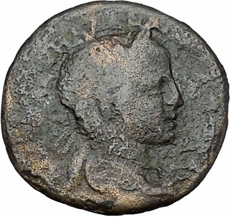 SEVERUS ALEXANDER 222AD Nicaea LEGIONARY STANDARDS Ancient Roman Coin i45230