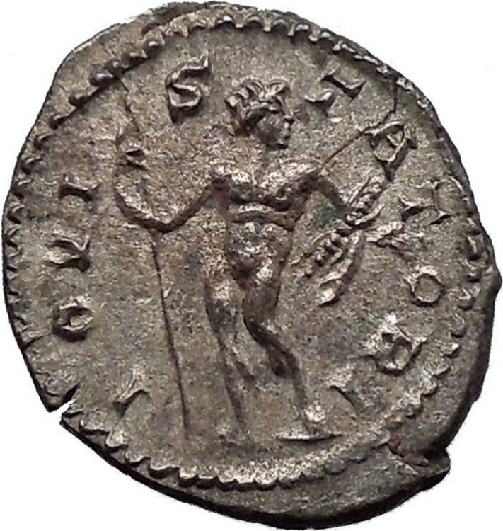 POSTUMUS 268AD JUPITER ZEUS Trier Authentic Silver Ancient Roman Coin i45554