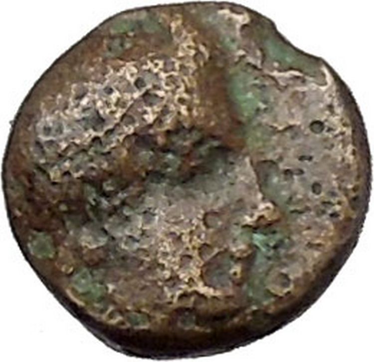 MYTILENE Lesbos Island GREEK City 440BC Apollo Bull Ancient Greek Coin i45675