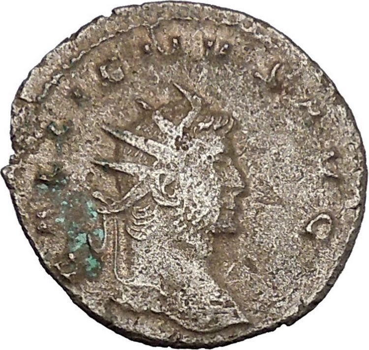 Gallienus Valerian I son Sole reign 260AD Ancient Roman Coin Jupiter i45687