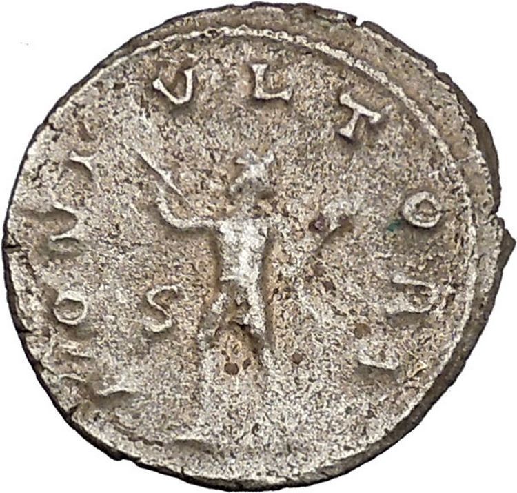 Gallienus Valerian I son Sole reign 260AD Ancient Roman Coin Jupiter i45687