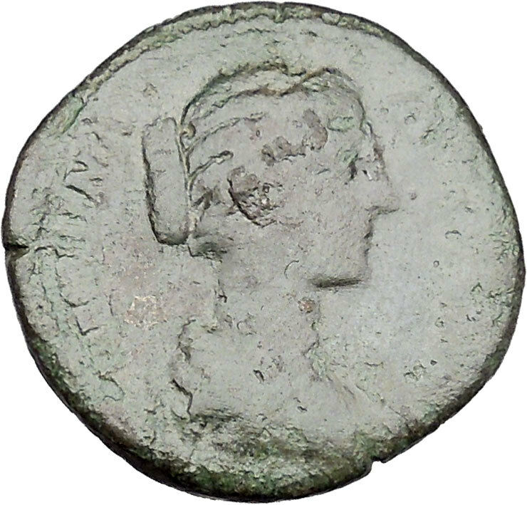 CRISPINA daughter in law of Marcus Aurelius Big Ancient Roman Coin i45662