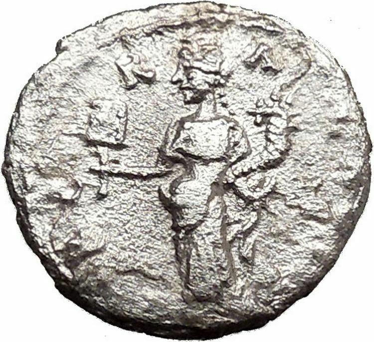 SEPTIMIUS SEVERUS 195AD Emesa Ancient Silver Roman Coin Liberality Cult i23026