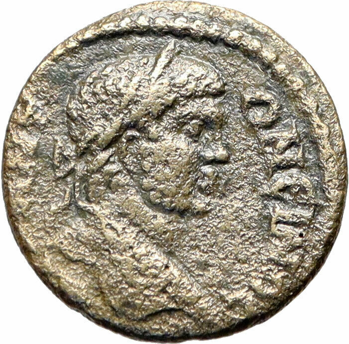 CARACALLA 198AD Dionysus on CISTA MYSTICA Magnesia ad Maendrum Roman Coin i46648