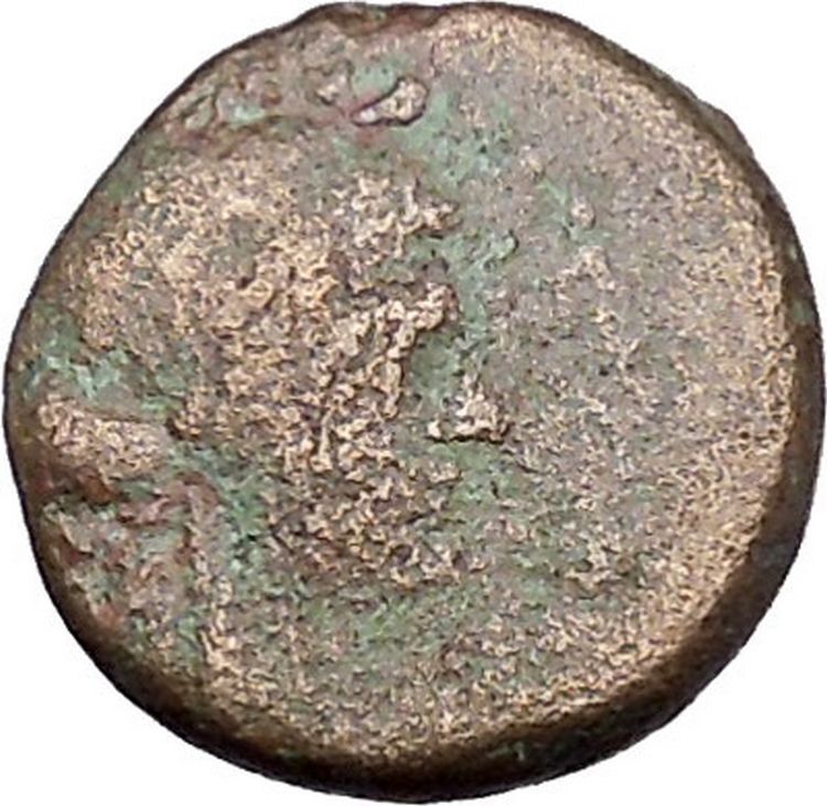 SMYRNA in IONIA 2-1stCenBC Caestus ANCIENT BOXING GLOVES Greek Coin Rare i46972