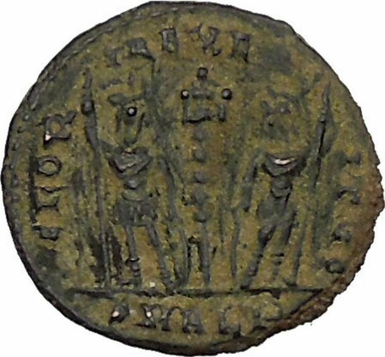 DELMATIUS Dalmatius 335AD Roman Caesar Ancient Coin Legion Glory of Army i45892