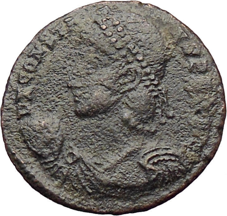 CONSTANS Constantine I son AE2 Ancient Roman Coin Soldier Child barbarian i29785