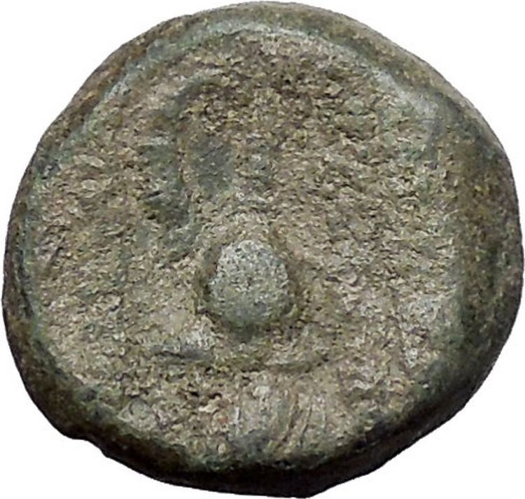 TRYPHON Seleucid King142BC Macedonian Helmet Authentic Ancient Greek Coin i47607