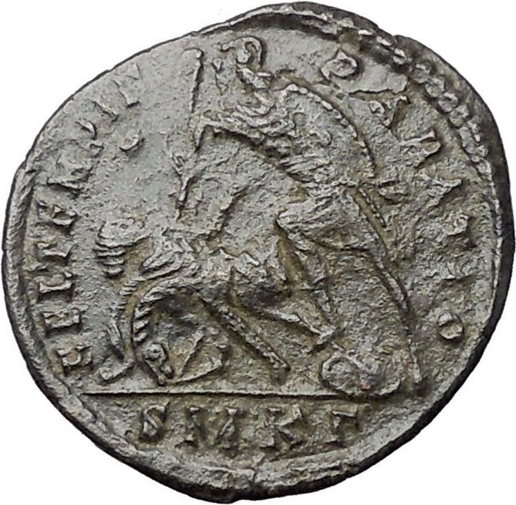 CONSTANTIUS II Constantine the Great son Ancient Roman Coin Battle Horse i48041