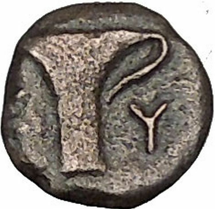 Kyme in Aeolis 350BC EAGLE & VASE on Authentic Ancient Greek Coin i48058