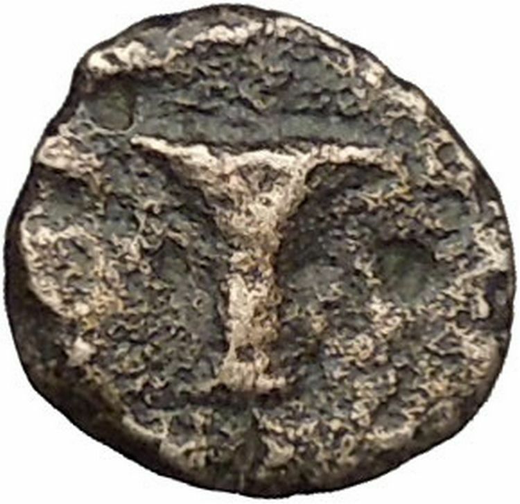Kyme in Aeolis 350BC EAGLE & VASE on Authentic Ancient Greek Coin i48079