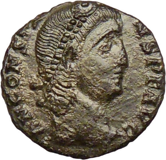 CONSTANS Constantine I the Great son 347AD Ancient Roman Coin Wreath i29258