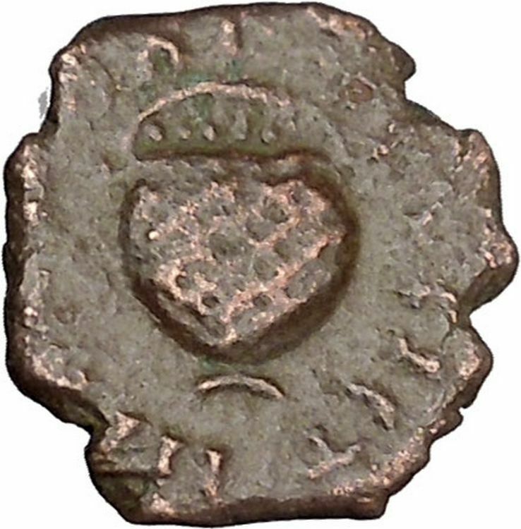 CARACALLA Nicopolis ad Istrum Rare Ancient Roman Coin Basket of fruit i48371