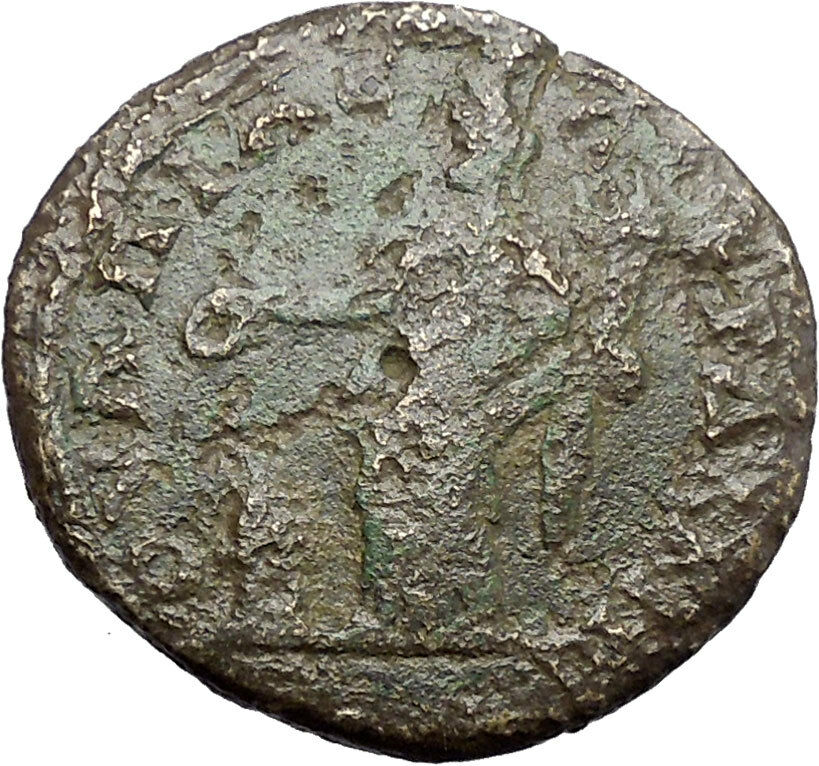 CARACALLA Serdica in Thrace Ancient Roman Coin Tyche Fortuna Luck Cult i48221