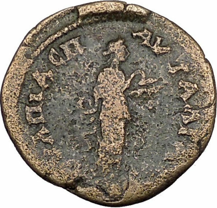 Faustina II wife of Marcus Aurelius Ancient Roman Coin Salus Health Cult i48374